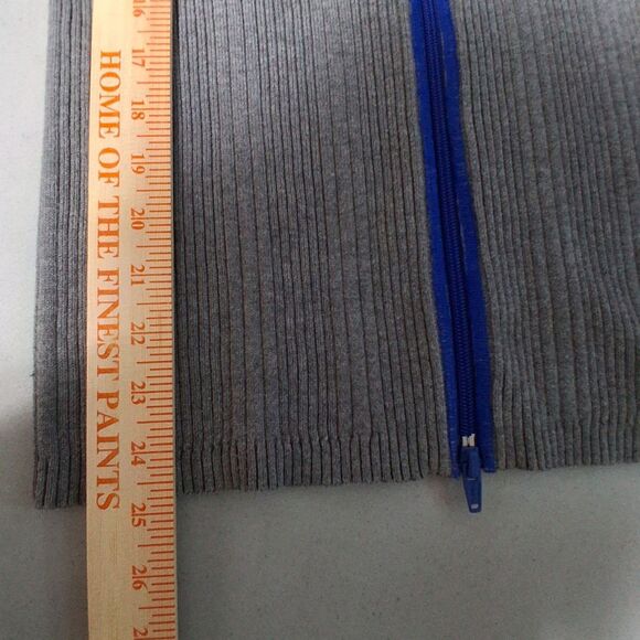 Eddie Bauer Women's Track Jacket Thick Ribbed Full Zip Sweater Size M - Picture 13 of 13